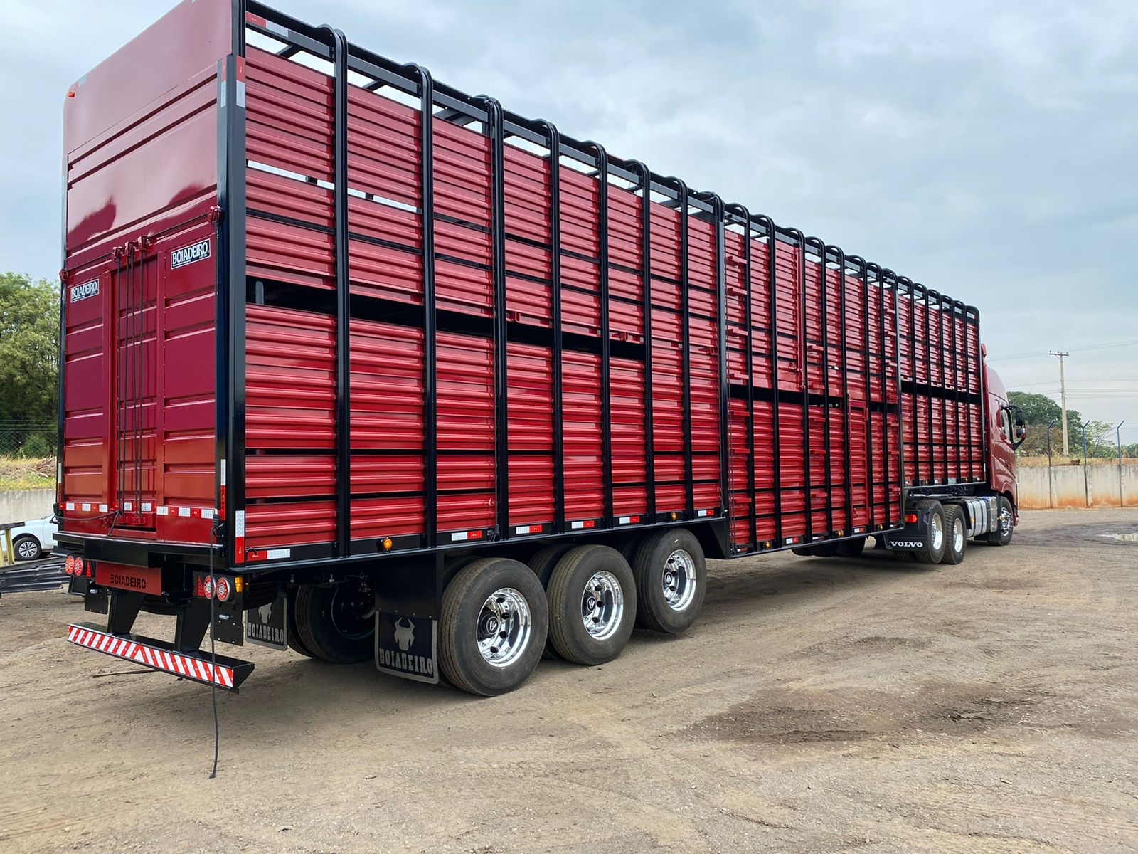 Gaiola de boi de 2 e 3 eixos (1 e 2 pisos)