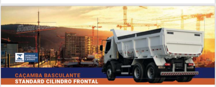 Caçamba sobre chassis cilindro frontal standard